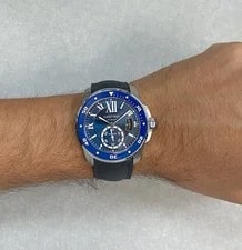 Cartier Calibre Diver Steel & Ceramic Bezel Blue 42mm WSCA0010 3729 4
