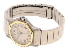 Cartier Santos Octagon LM W2001583 Stainless Steel / Yellow Gold 28mm #DW1761 3