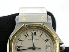 Cartier Santos Octagon LM W2001583 Stainless Steel / Yellow Gold 28mm #DW1761 4