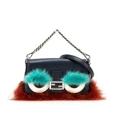 Fendi — Fendi Monster Micro Bucket Wallet Fur 2WAY — Handbag — resale
