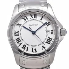 Cartier — Cartier Santos Ronde Date Silver Quartz W20027K1 Silver Dial #AOHW1883 — Watch — resale