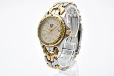[Exc+5] Tag Heuer S95.713 200M White Dial Gold Quartz Japan 3