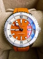Breitling Superocean 36mm Orange Dial Rubber Strap Auto A17377211O1S1 B&P W/Tags 3