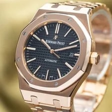 Audemars Piguet Royal Oak 41mm AP 15400OR Rose Gold Black Dial Full Set 4