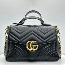 Gucci Matelassé Chevron GG Marmont Small Top Handle 75111071 2