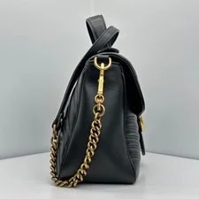 Gucci Matelassé Chevron GG Marmont Small Top Handle 75111071 3