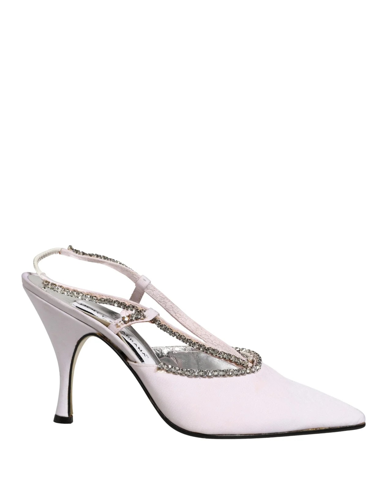 Dolce & Gabbana — Dolce & Gabbana Strass Slingbacks — Designer Shoe — resale