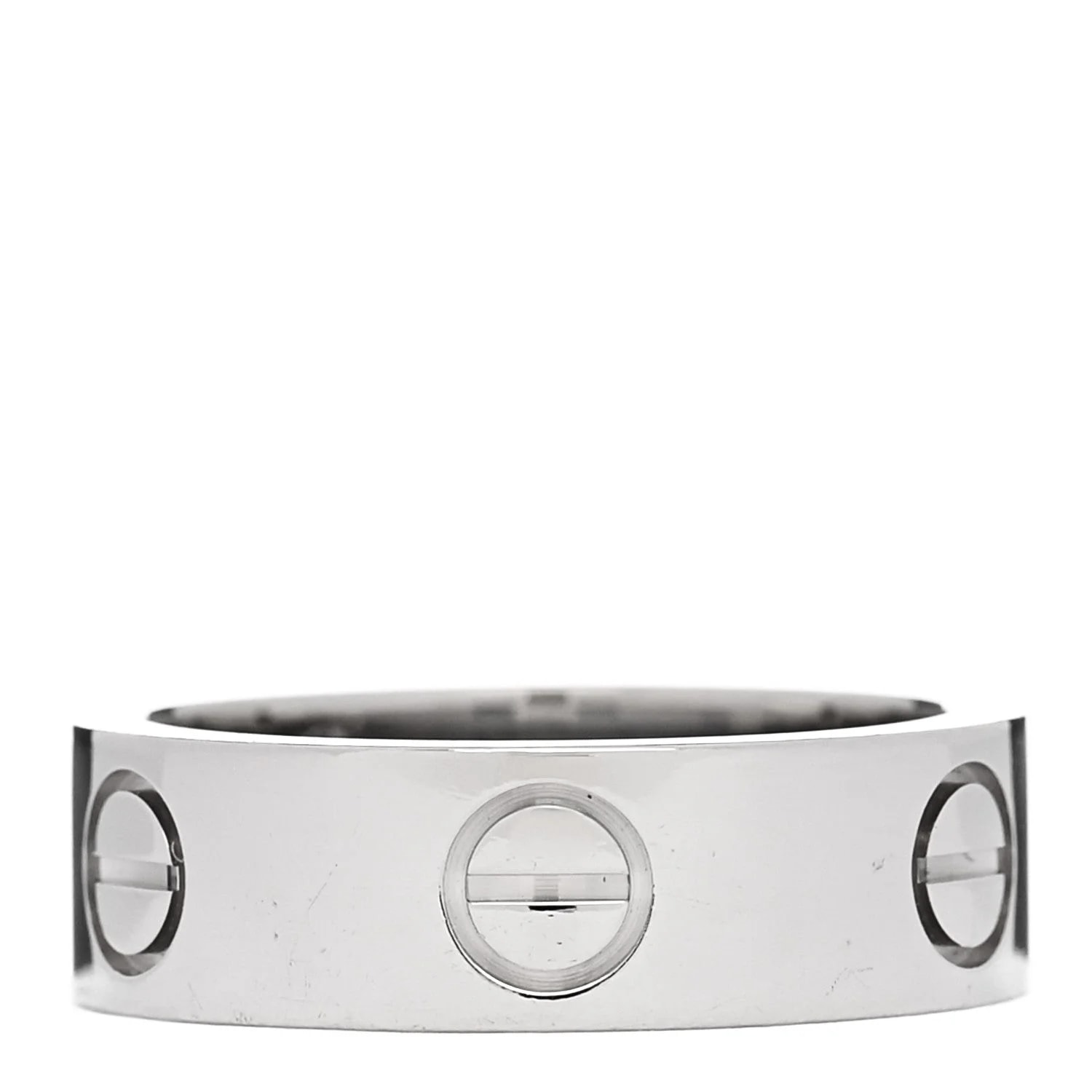 Cartier — 18K White Gold 5.5mm Love 49 5 — Jewelry — resale