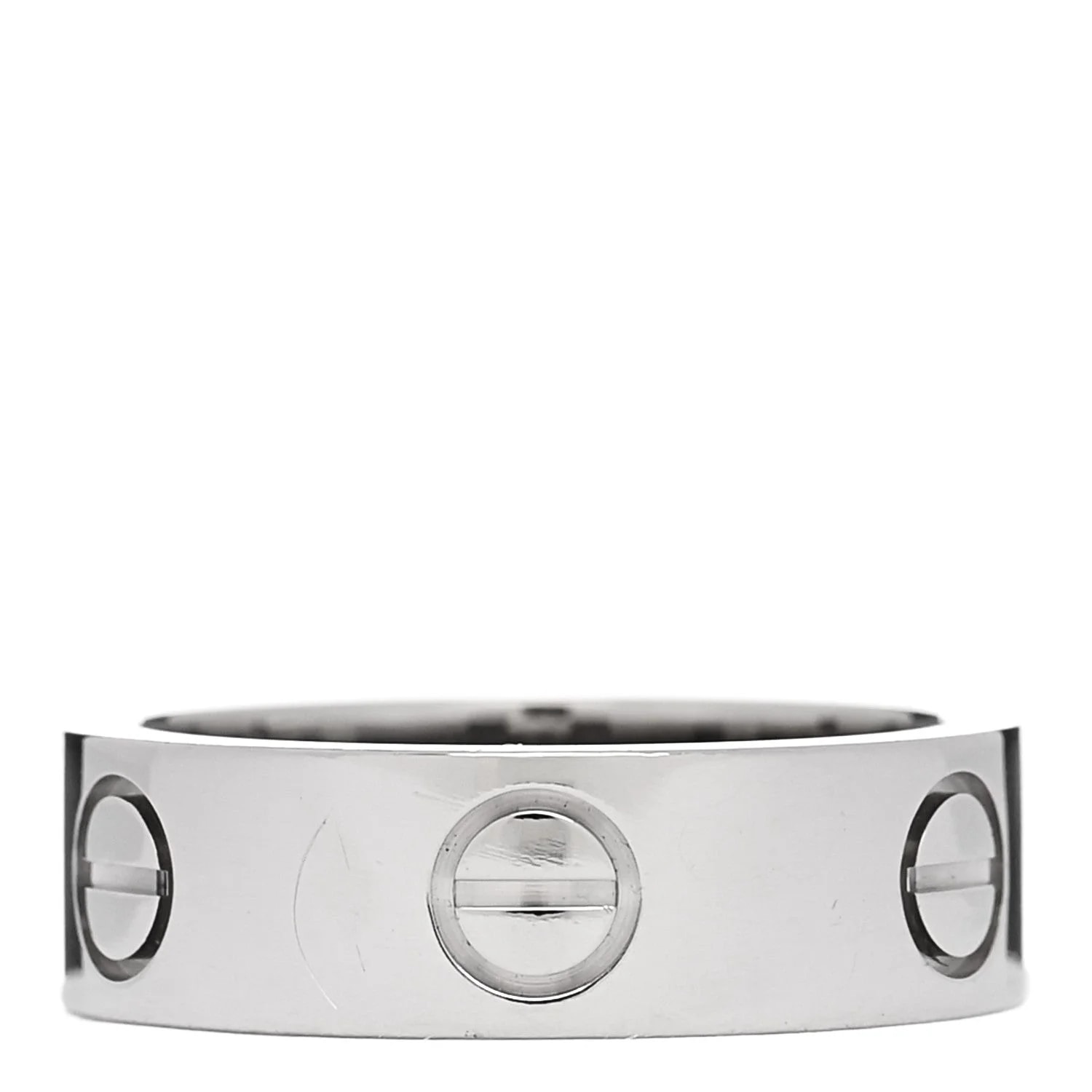 18K White Gold 5.5mm Love 49 5 3
