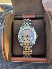 Breitling Galactic 36 Automatic Bronze Dial Gold & Steel With Box & Papers 2