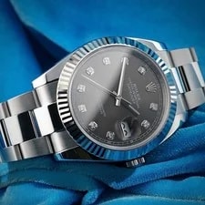 2019 Card Rolex Datejust 126334 18K Gold Steel Slate Factory Diamond 41MM -Card 2
