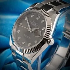 2019 Card Rolex Datejust 126334 18K Gold Steel Slate Factory Diamond 41MM -Card 3
