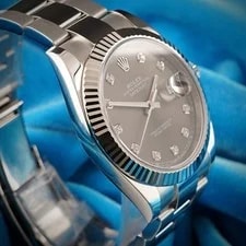 2019 Card Rolex Datejust 126334 18K Gold Steel Slate Factory Diamond 41MM -Card 4
