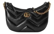 Gucci — Gucci GG Marmont Double G Logo Zipper Closure Quilted V — Handbag — resale