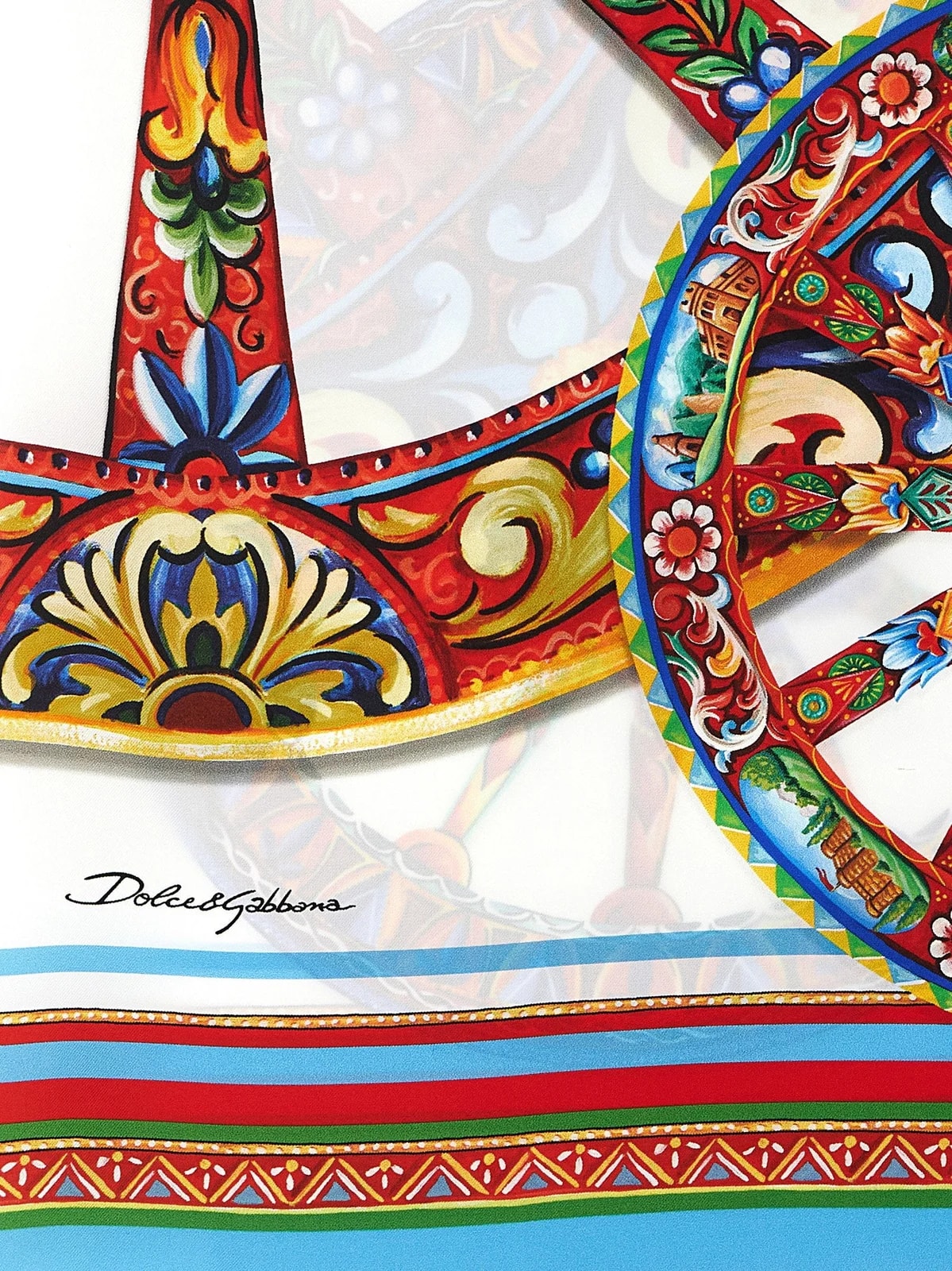 Dolce & Gabbana Carretto Scarf — Twill Scarfs 3