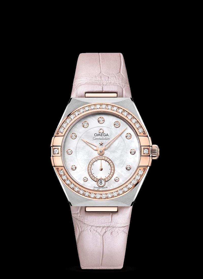 Worldofluxuryus — Omega Constellation Co-Axial Master Chronometer Small Seconds Stainless Steel & Sedna™ Gold & Diamonds Lady’s — Watch — resale