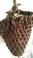 Bottega Veneta — Vtg Bottega Veneta Braided Net Convertible Strap, , Crossbdy — Handbag — resale