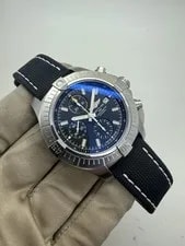 Breitling — Breitling Avenger Chronograph Steel Black Dial 45mm Strap Auto A13317 B+P — Watch — resale