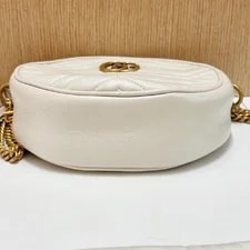 Gucci GG Marmont Series Logo Quilted Chain Mini - Very Good #16GSTM8 4