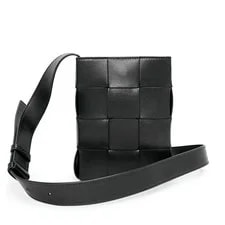 Bottega Veneta — Bottega Veneta 729298 Cassette Mini Crossbody Maxi Blac — Handbag — resale