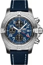 Breitling — Breitling Avenger A24315101C1A1 GMT Blue Dial Chronograph Steel Bezel — Watch — resale