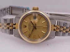 Rolex Oyster Perpetual Lady Date 6916 Automatic 18KT Gold Bezel Year 1976 4