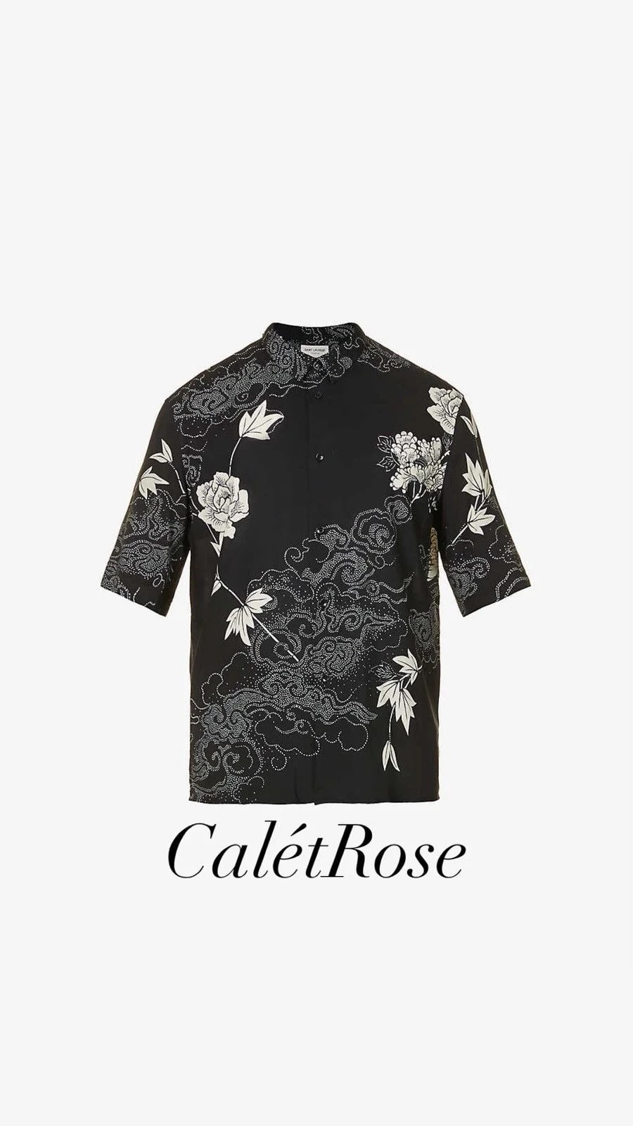Saint Laurent — Saint Laurent Hawaiian Floral Short Sleeve Shirt Grail — streetwear — resale