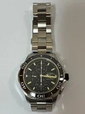 Tag Heuer Aquaracer CAK2111 Automatic Chronograph Black Dial 2