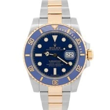 Rolex — 2018 Papers Rolex Submariner Date Blue Two-Tone Gold 40mm 116613 LB BOX — Watch — resale
