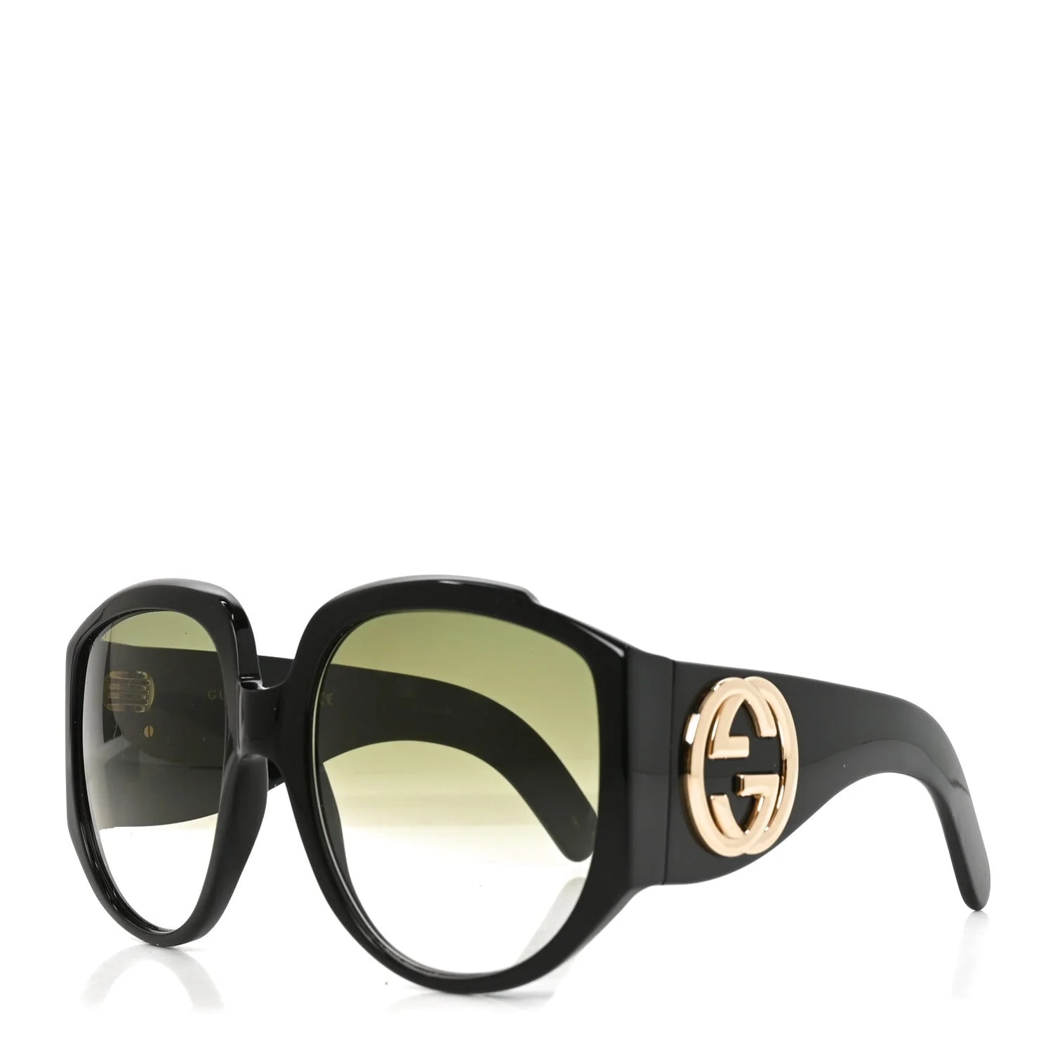 Gucci — Acetate Oversized Interlocking G GG0151S Sunglasses — Accessory — resale