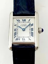 Cartier — Cartier Must Tank Silver SM Replated D Buckle Quartz 1990s — Watch — resale