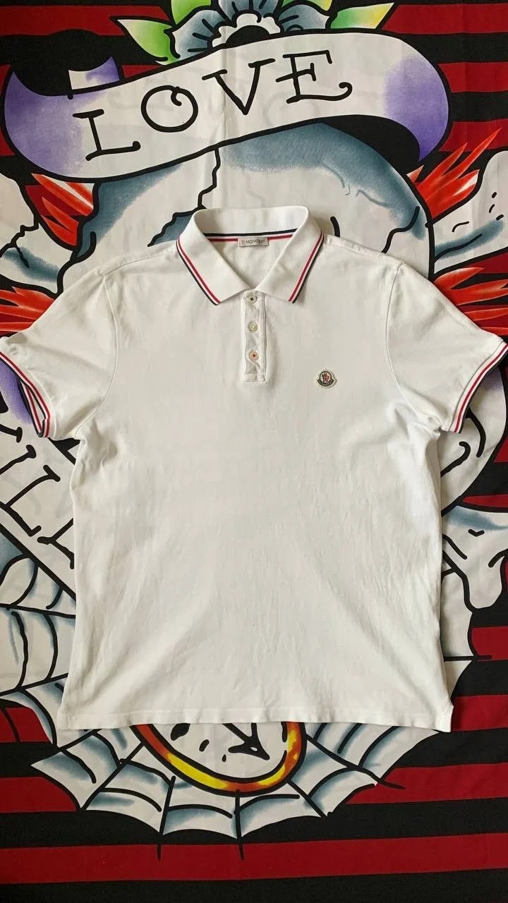 Moncler — Moncler Manica Corta Polo Tshirt in L — streetwear — resale