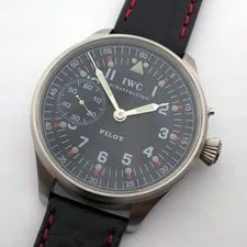 IWC — Big Swiss Military IWC Schaffhausen Steel Case Pilots WW2 — Watch — resale