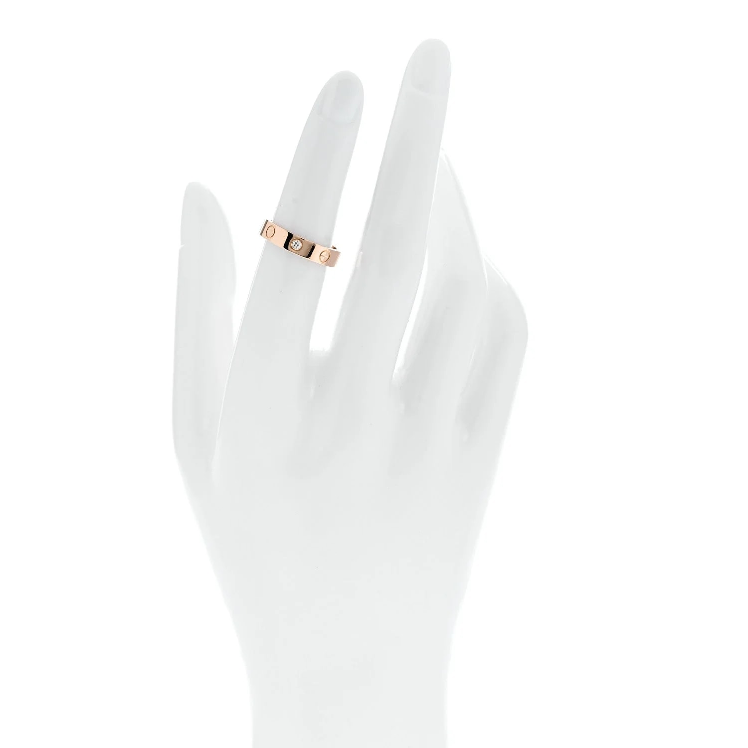 18K 4mm Love Wedding Band 51 5.75 2