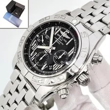 Breitling — Breitling Chronomat B01 Black Roman Dial Chronograph Steel 44mm AB0110 — Watch — resale