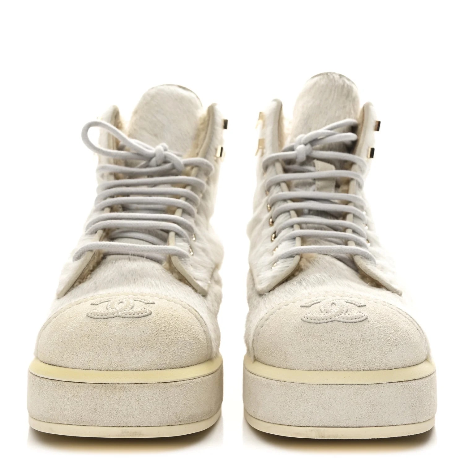 Pony Hair Lace Up Combat 37.5 3