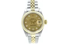 Rolex — Rolex Lady-Datejust 79173 Champagne Diamond Dial 1999 With Box and Papers — Watch — resale