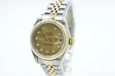 Rolex Lady-Datejust 79173 Champagne Diamond Dial 1999 With Box and Papers 3