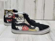 Vans X Disney Sk8-Hi Top Size 10 Mickey Donald Goofy Pluto Shoe 4