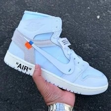 Air Jordan — Virgil Abloh Archive X Air Jordan 1 High OG-Alaska AA3834 100 Basketball Shoes — Sneaker — resale