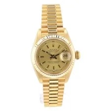 Rolex Datejust 68278 18KY Gold Champagne Diamond Dial President Box&Paper 2