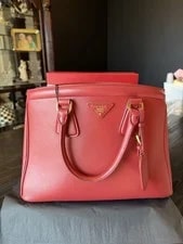 Prada — Prada Satchel Top Handle Logo Hardware Zip Snap — Handbag — resale