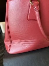 Prada Satchel Top Handle Logo Hardware Zip Snap 4