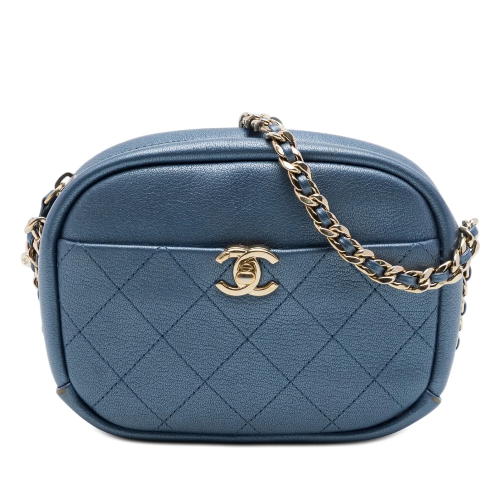 Chanel — Small Metallic Casual Trip Camera — Handbag — resale