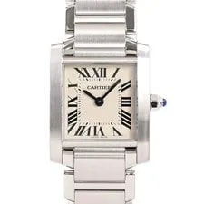 Cartier — Cartier Tank Francaise SM W51008Q3 Watches / White Quartz — Watch — resale