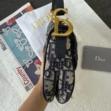 Dior Small Saddle , Textile, Base Length 19cm 3