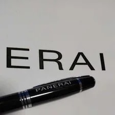 Officine Panerai Ballpoint Pen Black Silver Not for Sale From Japan 2