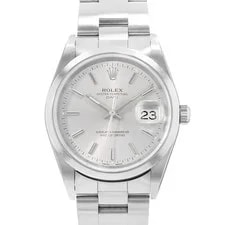 Rolex — Rolex Oyster Perpetual Date 34 15200 Silver Dial Steel Oyster 2000 — Watch — resale