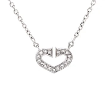 Cartier — C Heart de Cartier 18K White Gold With Pave Diamonds — Jewelry — resale