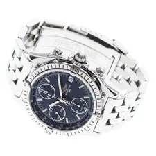 Breitling Chronomat A13048 39mm SS Black Dial Automatic Chronograph Date #C386 2
